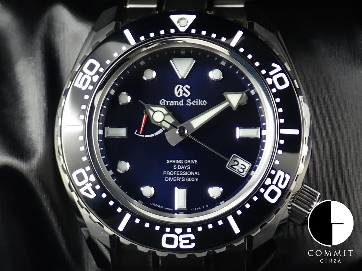 グランドセイコー スプリングドライブ スポーツコレクション 5DAYS Ref.SLGA001 ブルー文字盤 美品 40YY37RM