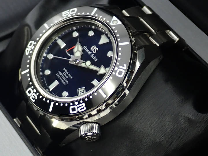 グランドセイコー スプリングドライブ スポーツコレクション 5DAYS Ref.SLGA001 ブルー文字盤 美品 40YY37RM