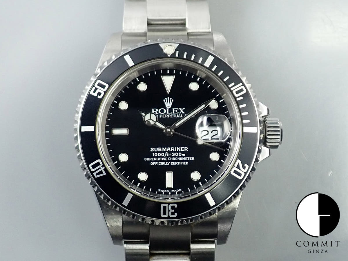 ロレックス サブマリーナー デイト Ref.16610 ステンレススチール ブラック文字盤