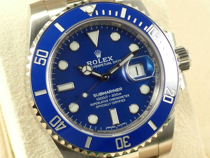 ロレックス サブマリーナー デイト Ref.116619LB ホワイトゴールド ブルー文字盤