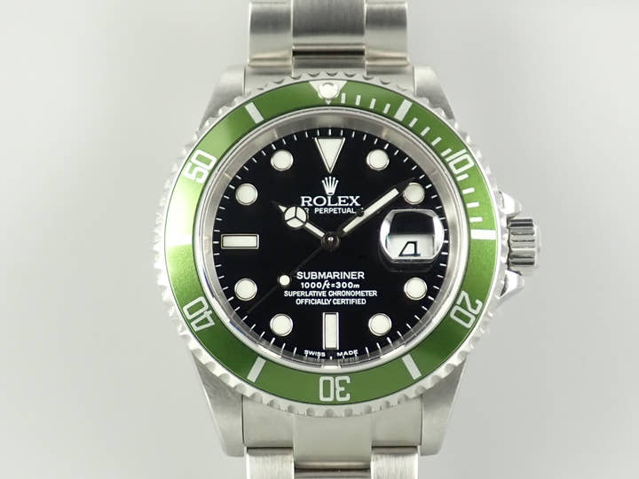 ロレックス サブマリーナー デイト Ref.16610LV ステンレススチール ブラック文字盤