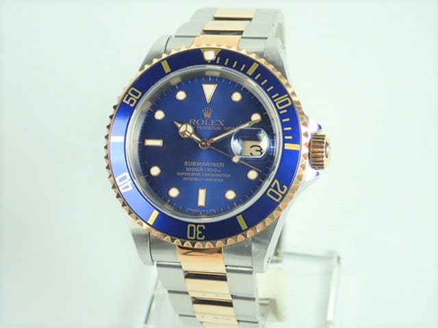 ロレックス サブマリーナー Ref.16613 ブルー文字盤 中古 submariner-229