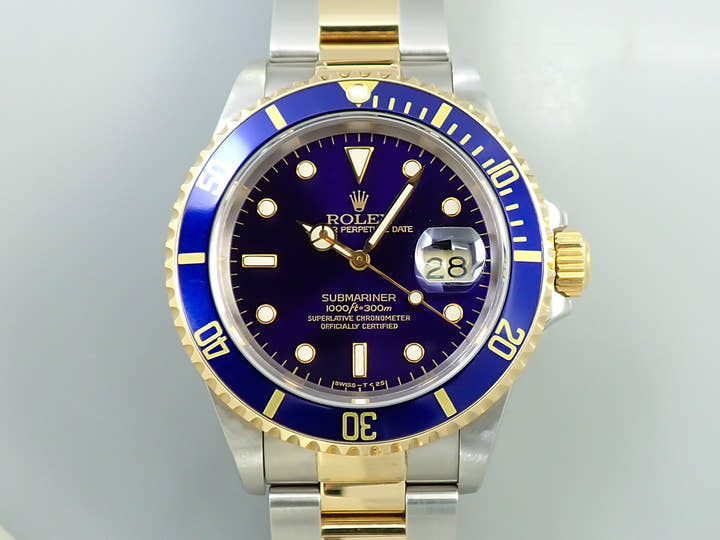 ロレックス サブマリーナー デイト Ref.16613 ステンレススチール/イエローゴールド ブルー文字盤