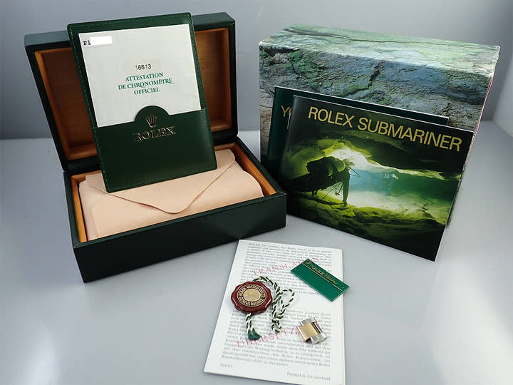 ロレックス サブマリーナー デイト Ref.16613SG ステンレススチール/イエローゴールド グレー文字盤