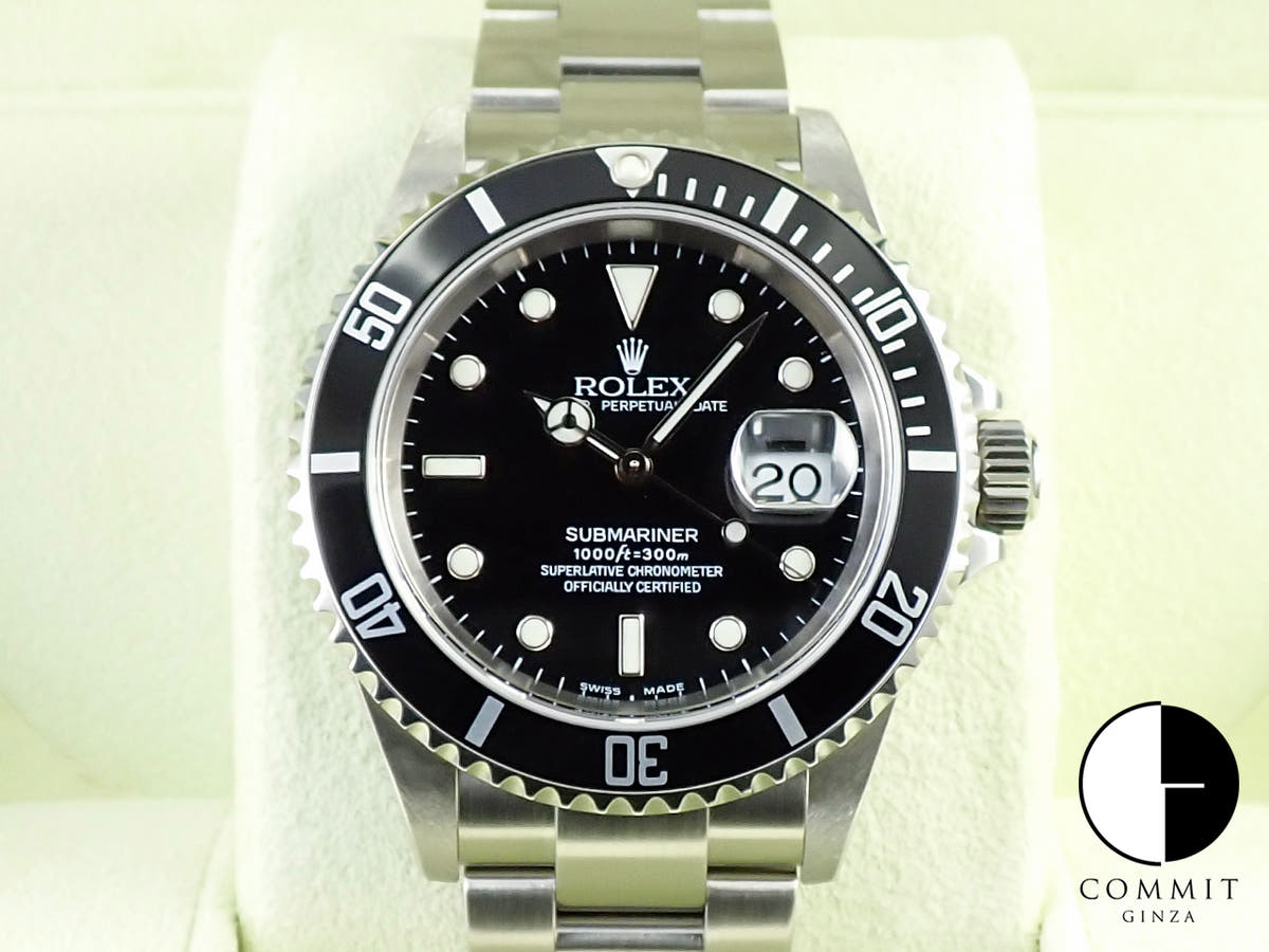 ロレックス サブマリーナー デイト Ref.16610 ステンレススチール ブラック文字盤