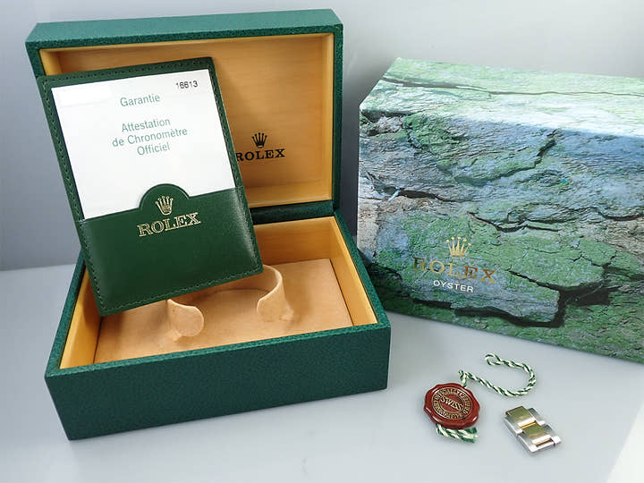 ロレックス サブマリーナー デイト Ref.16613SG ステンレススチール/イエローゴールド グレー文字盤