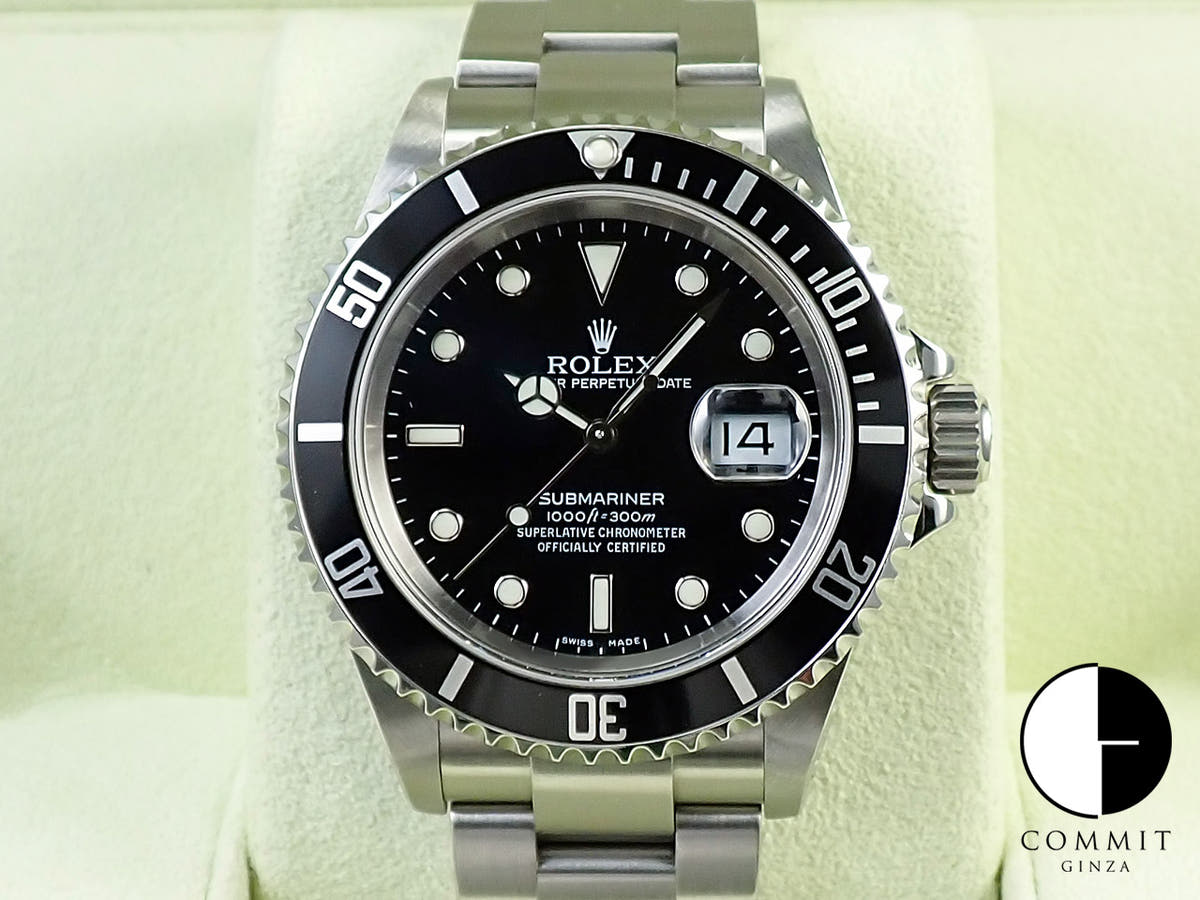 ロレックス サブマリーナー デイト Ref.16610 ステンレススチール ブラック文字盤