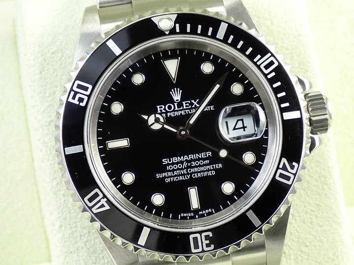 ロレックス サブマリーナー デイト Ref.16610 ステンレススチール ブラック文字盤