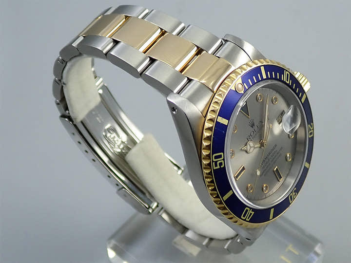 ロレックス サブマリーナー デイト Ref.16613SG ステンレススチール/イエローゴールド グレー文字盤