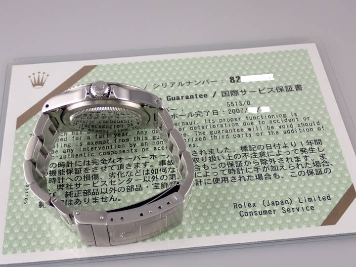 Rolex Submariner Ref.5513 Black Dial Used submariner-265