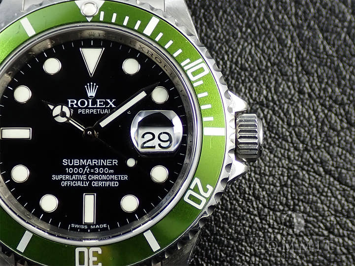 ロレックス サブマリーナー デイト Ref.16610LV ステンレススチール ブラック文字盤