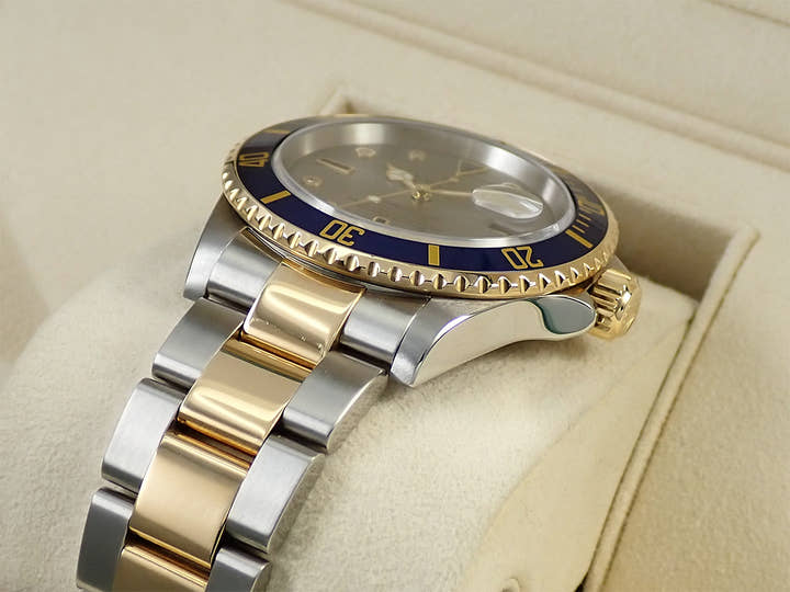 ロレックス サブマリーナー デイト Ref.16613SG ステンレススチール/イエローゴールド グレー文字盤