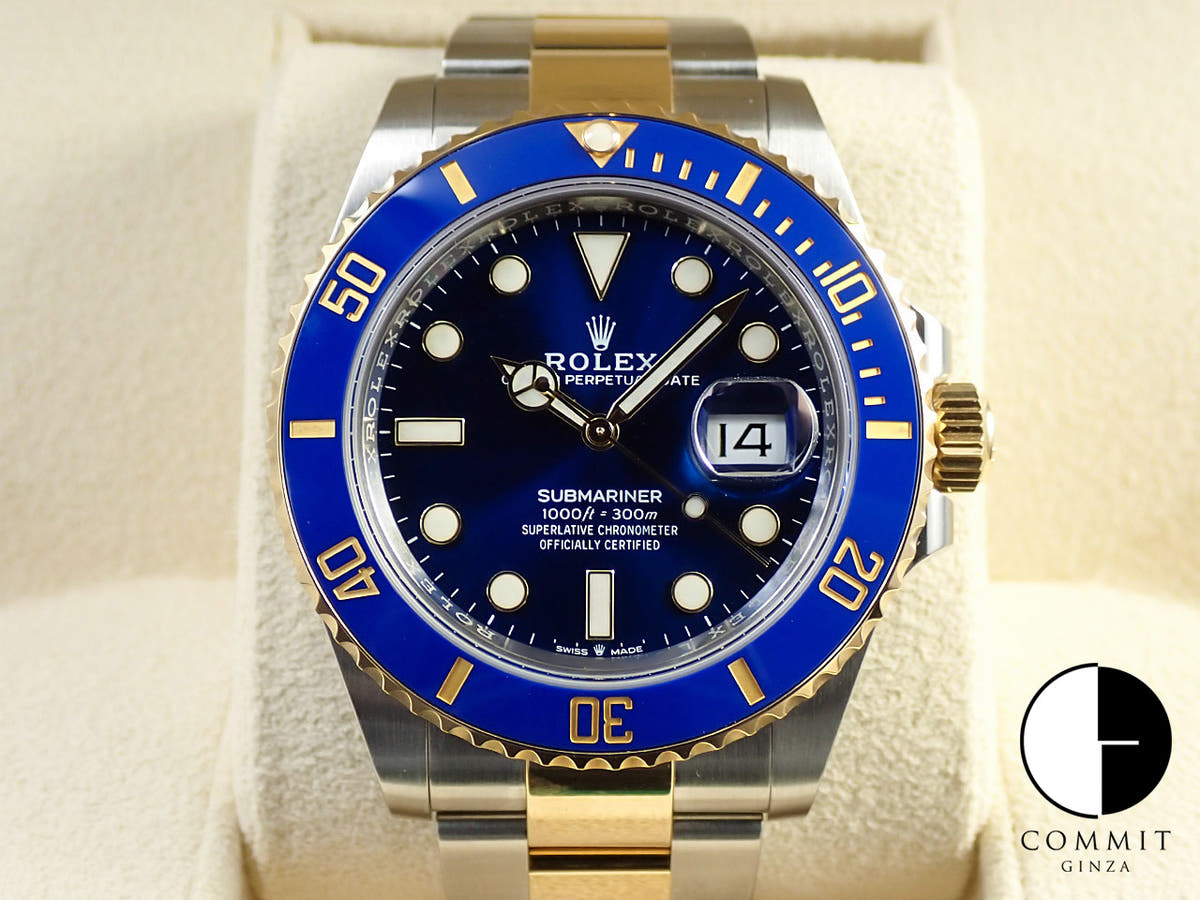 ロレックス サブマリーナー デイト Ref.126613LB ステンレススチール/イエローゴールド ブルー文字盤
