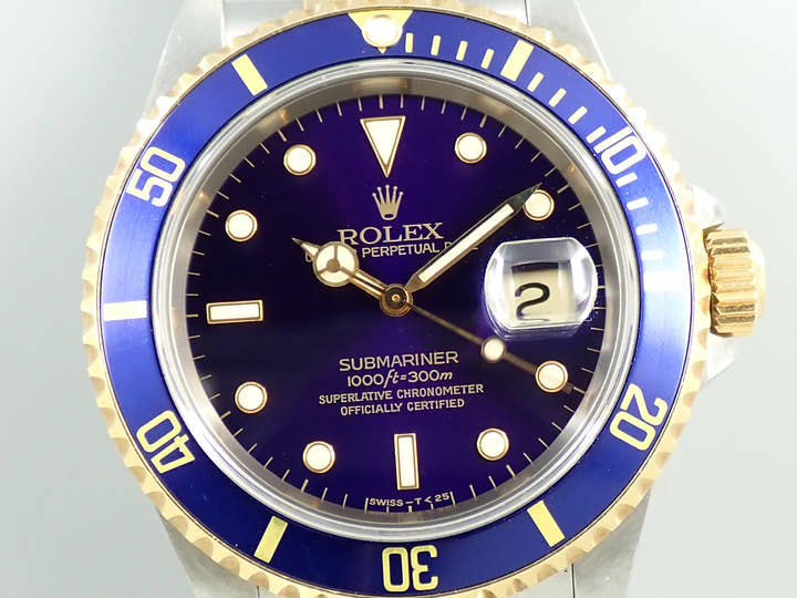 ロレックス サブマリーナー デイト Ref.16613 ステンレススチール/イエローゴールド ブルー文字盤
