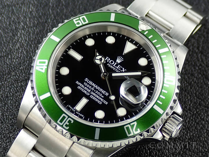 ロレックス サブマリーナー デイト Ref.16610LV ステンレススチール ブラック文字盤