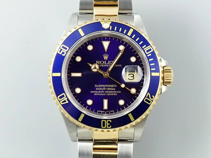 ロレックス サブマリーナー デイト Ref.16613 ステンレススチール/イエローゴールド ブルー文字盤