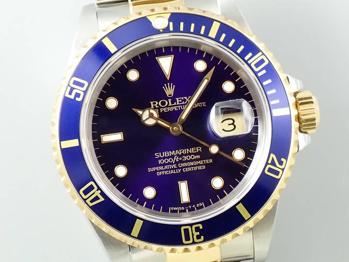 ロレックス サブマリーナー デイト Ref.16613 ステンレススチール/イエローゴールド ブルー文字盤