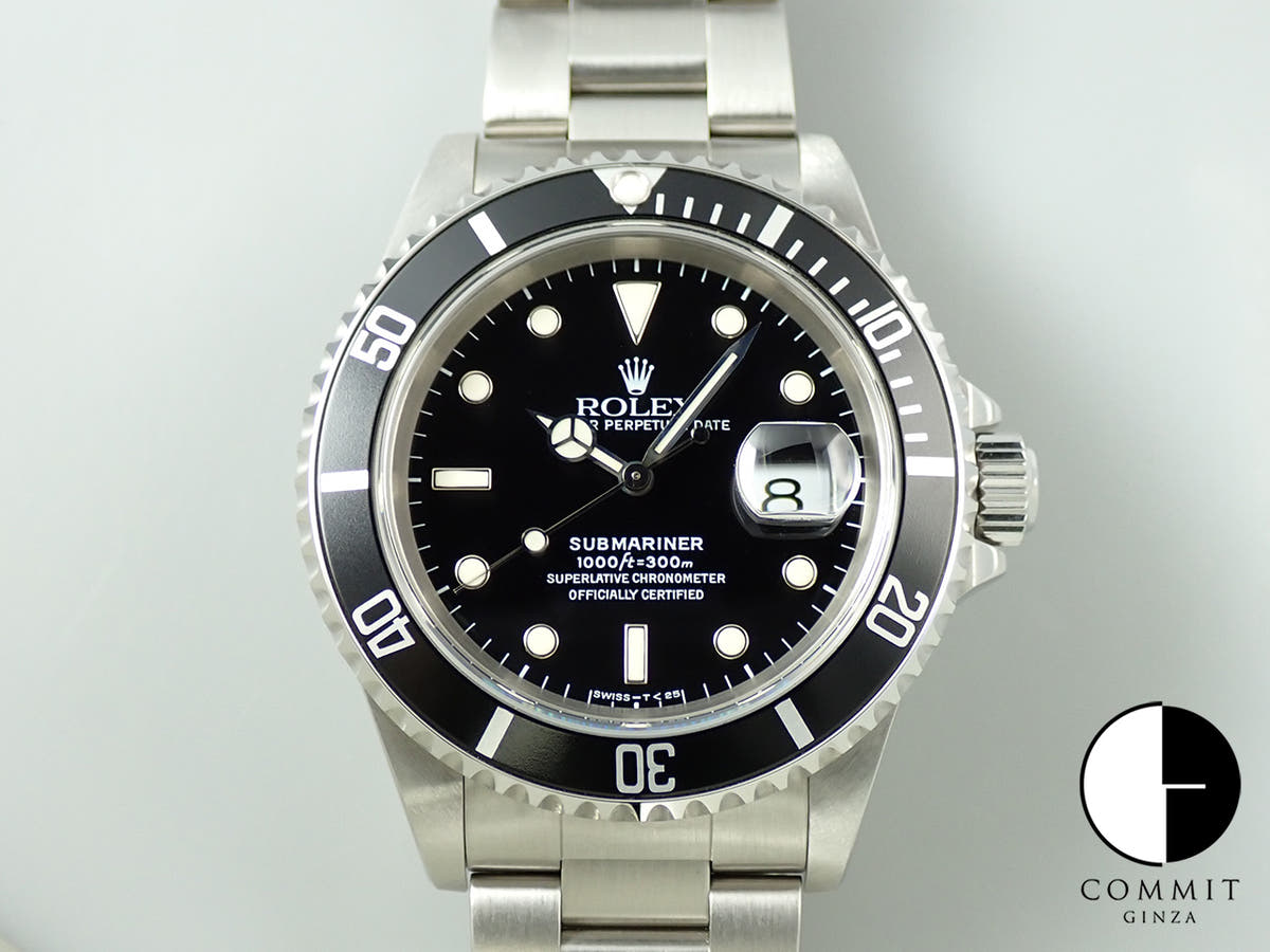 ロレックス サブマリーナー デイト Ref.16610 ステンレススチール ブラック文字盤