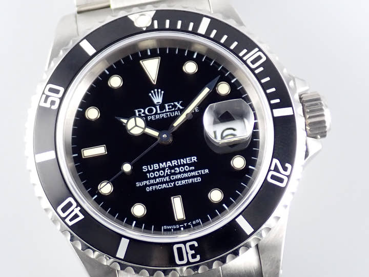ロレックス サブマリーナー Ref.16610 ブラック文字盤 中古 submariner-378