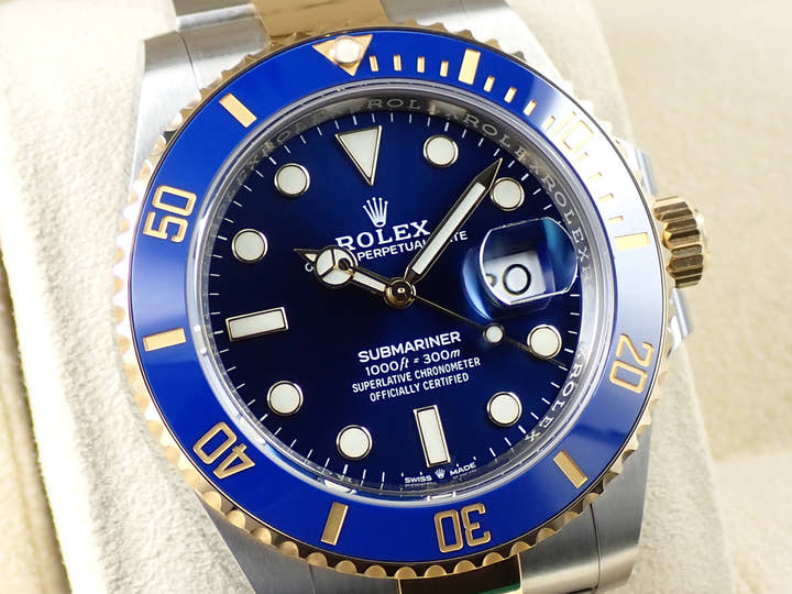 ロレックス サブマリーナー デイト Ref.126613LB ステンレススチール/イエローゴールド ブルー文字盤