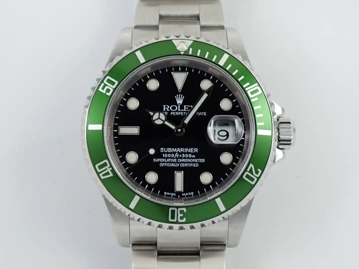 ロレックス サブマリーナー デイト Ref.16610LV ステンレススチール ブラック文字盤