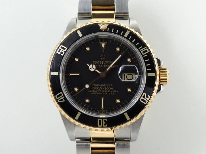 ロレックス サブマリーナー デイト Ref.16803 ステンレススチール/イエローゴールド ブラック文字盤