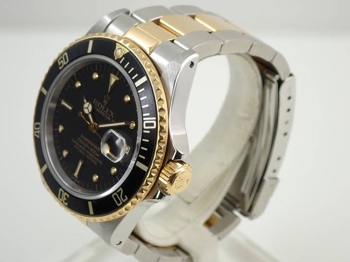 ロレックス サブマリーナー デイト Ref.16803 ステンレススチール/イエローゴールド ブラック文字盤