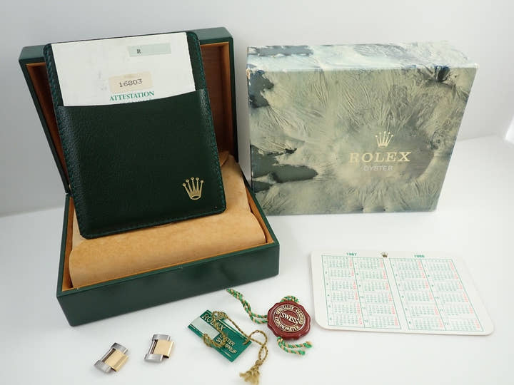 ロレックス サブマリーナー デイト Ref.16803 ステンレススチール/イエローゴールド ブラック文字盤