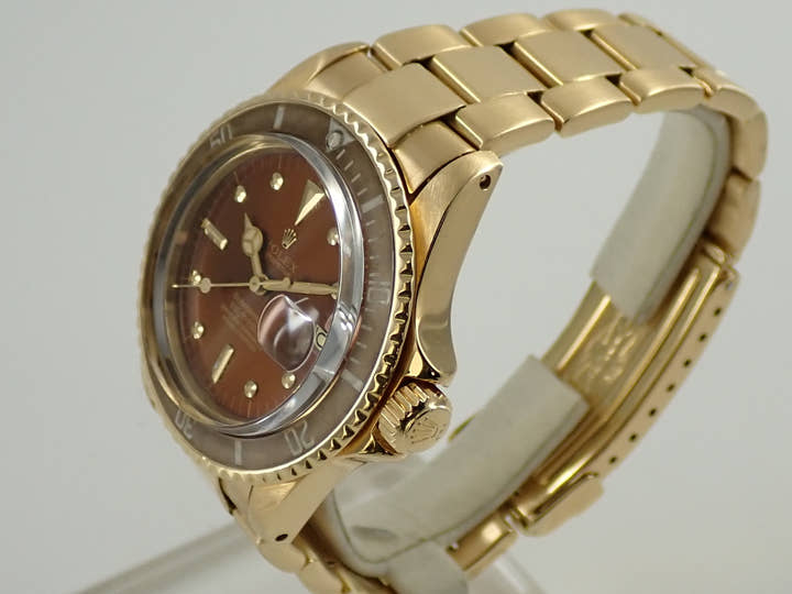ロレックス サブマリーナー デイト Ref.1680/8 イエローゴールド ブラウン文字盤 オイスターブレスレット