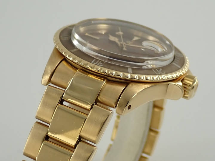 ロレックス サブマリーナー デイト Ref.1680/8 イエローゴールド ブラウン文字盤 オイスターブレスレット