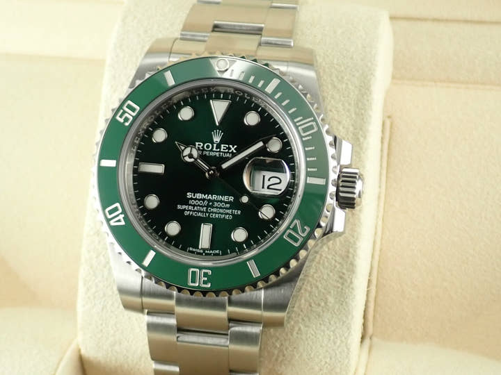 ロレックス サブマリーナー Ref.116610LV グリーン文字盤 未使用 submariner-447