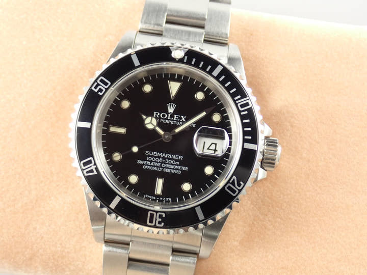 ロレックス サブマリーナー Ref.16610 ブラック文字盤 中古 submariner-450