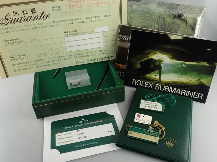 ロレックス サブマリーナー Ref.5513 ブラック文字盤 中古 submariner-452