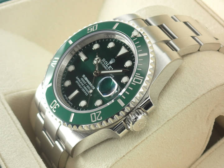 ロレックス サブマリーナー Ref.116610LV グリーン文字盤 未使用 submariner-459