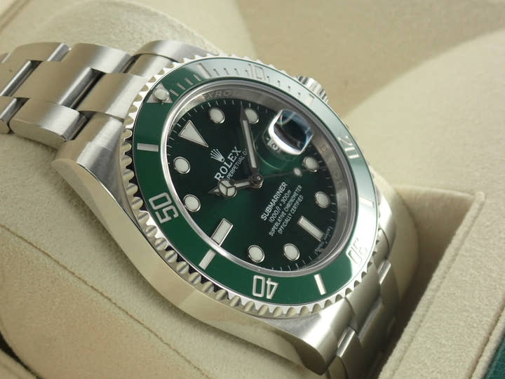 ロレックス サブマリーナー Ref.116610LV グリーン文字盤 未使用 submariner-459