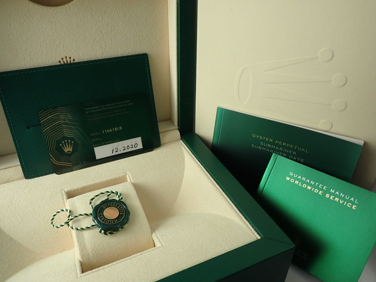 Rolex Submariner Date Ref. 116618LB Yellow Gold Blue Dial