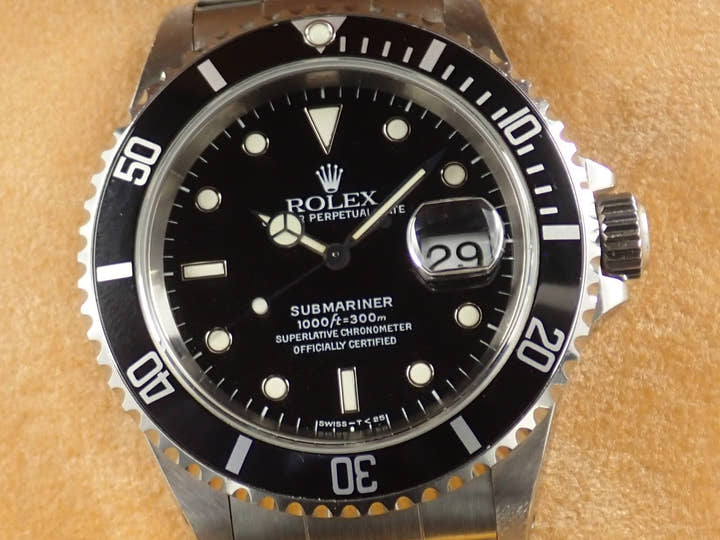 ロレックス サブマリーナー Ref.16610 ブラック文字盤 中古 submariner-502