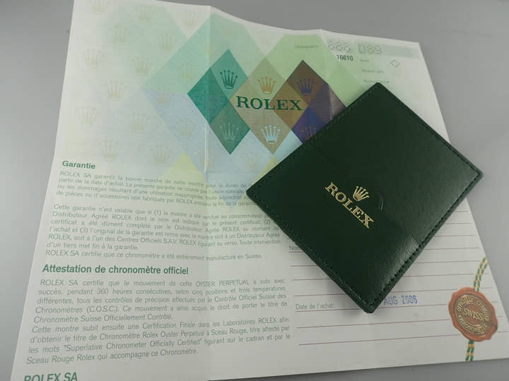 ロレックス サブマリーナー デイト Ref.16610LV ステンレススチール ブラック文字盤