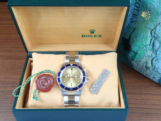 ロレックス サブマリーナー Ref.16613 シャンパン文字盤 中古 submariner-54