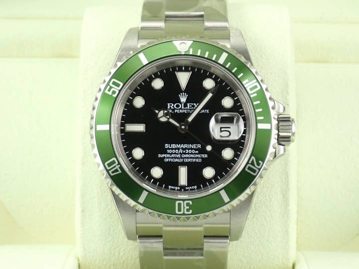 ロレックス サブマリーナー デイト Ref.16610LV ステンレススチール ブラック文字盤