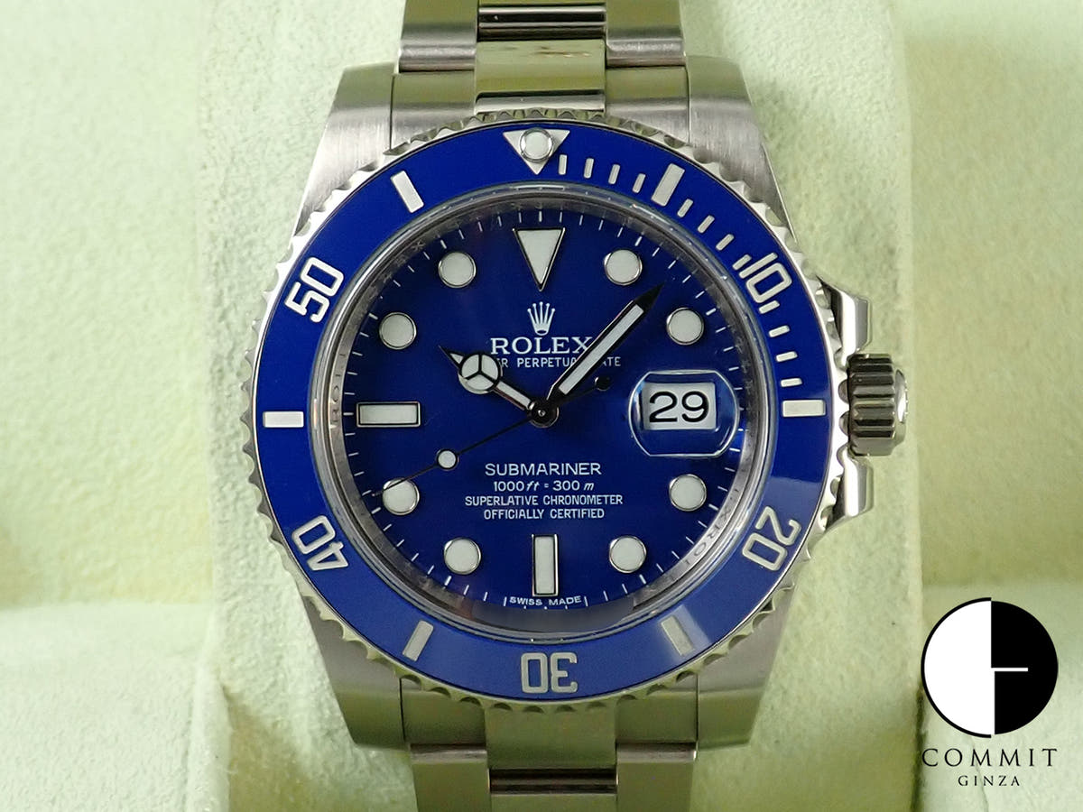 ロレックス サブマリーナー デイト Ref.116619LB ホワイトゴールド ブルー文字盤
