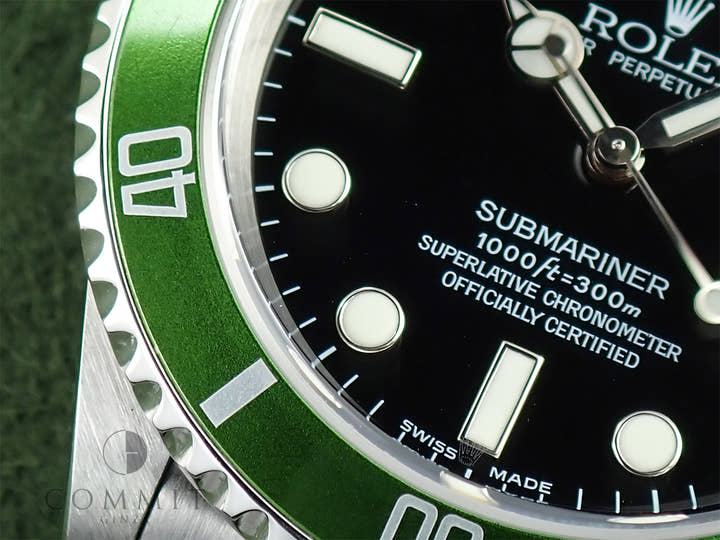 ロレックス サブマリーナー デイト Ref.16610LV ステンレススチール ブラック文字盤