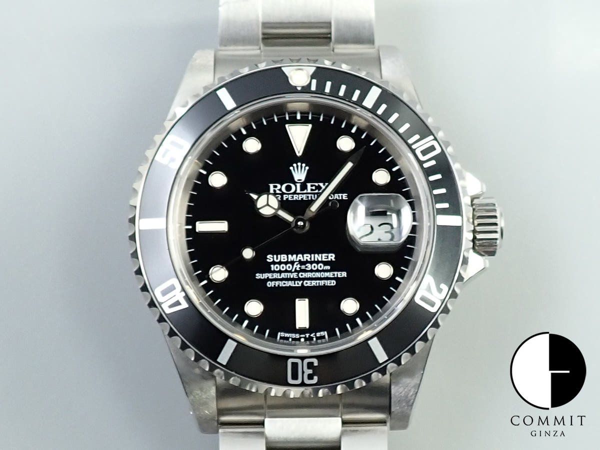 ロレックス サブマリーナー デイト Ref.16610 ステンレススチール ブラック文字盤