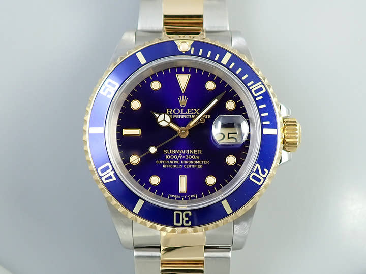ロレックス サブマリーナー デイト Ref.16613 ステンレススチール/イエローゴールド ブルー文字盤