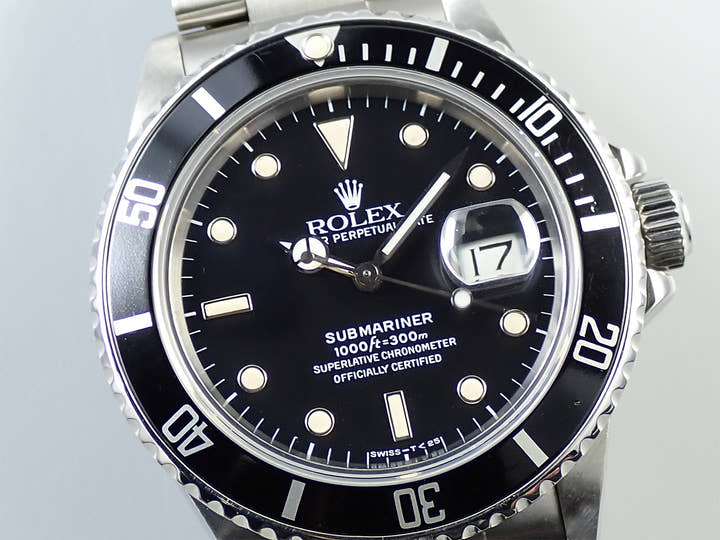 Rolex Submariner Date Ref. 16800 Stainless Steel Black Dial