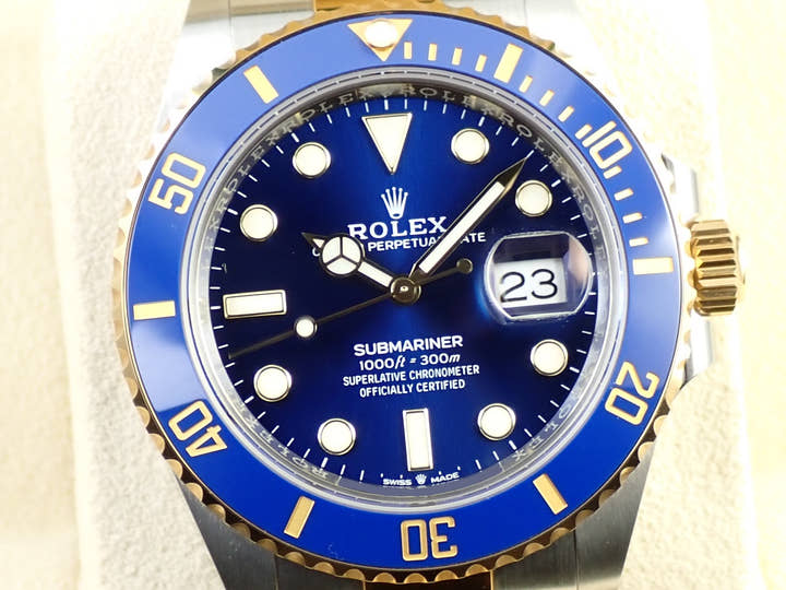 ロレックス サブマリーナー デイト Ref.126613LB ステンレススチール/イエローゴールド ブルー文字盤