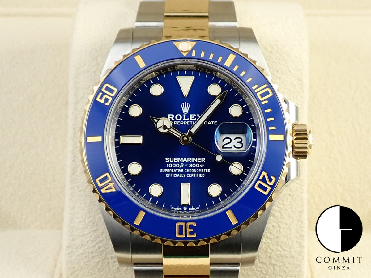 ロレックス サブマリーナー デイト Ref.126613LB ステンレススチール/イエローゴールド ブルー文字盤