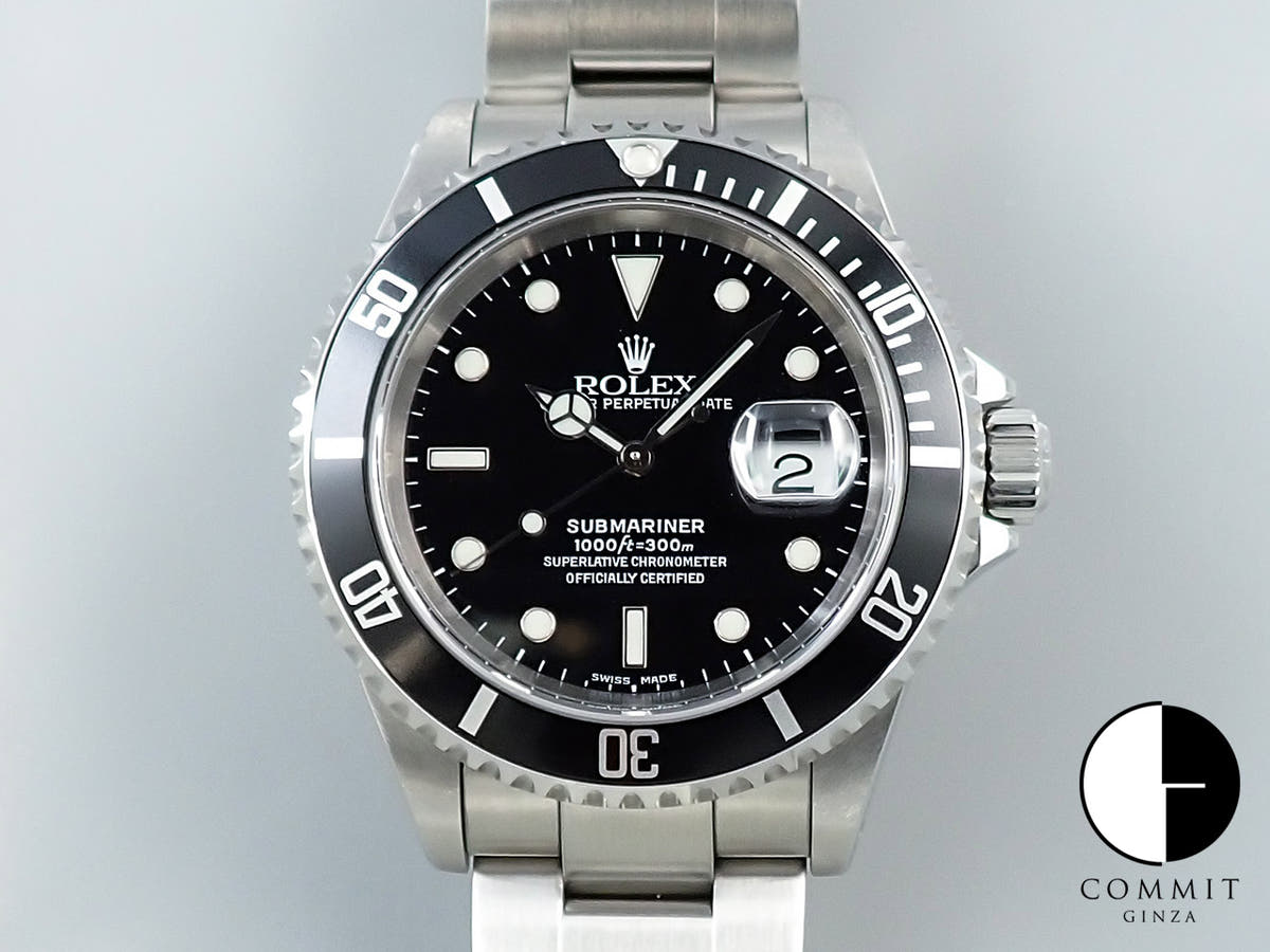 ロレックス サブマリーナー デイト Ref.16610 ステンレススチール ブラック文字盤