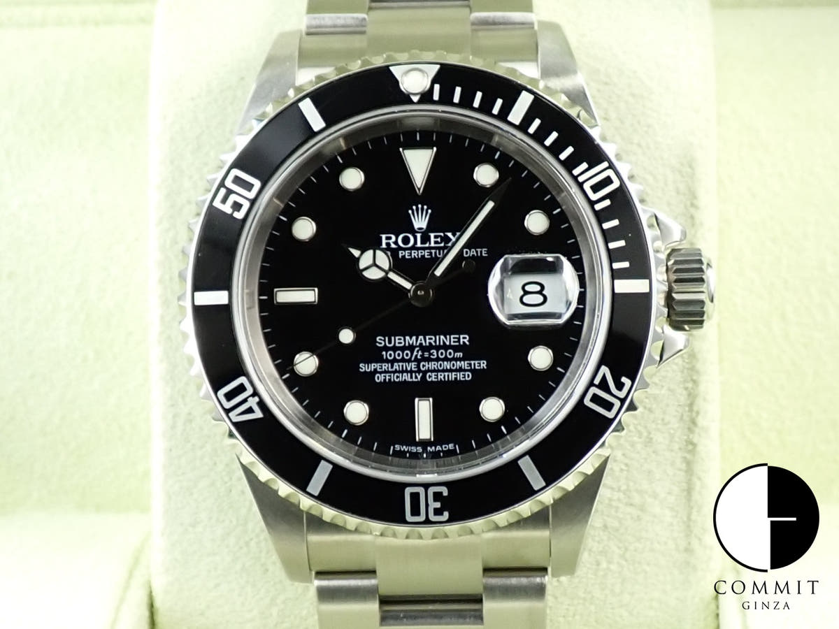 ロレックス サブマリーナー デイト Ref.16610 ステンレススチール ブラック文字盤
