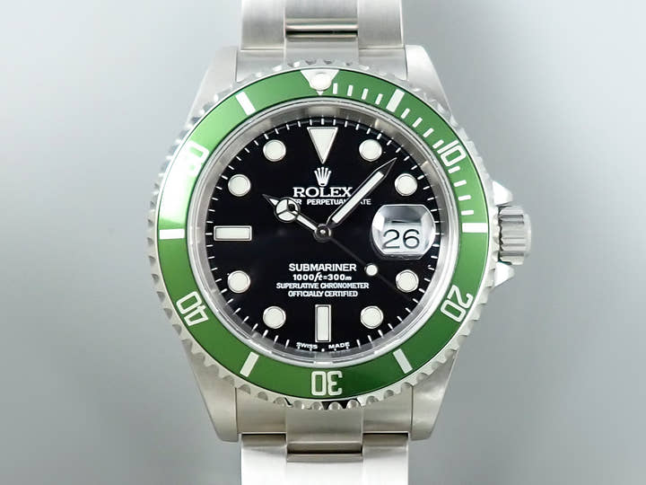 ロレックス サブマリーナー デイト Ref.16610LV ステンレススチール ブラック文字盤